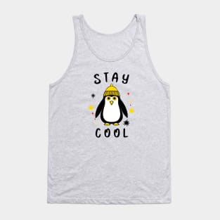 STAY Cool Funny Penguin. Tank Top